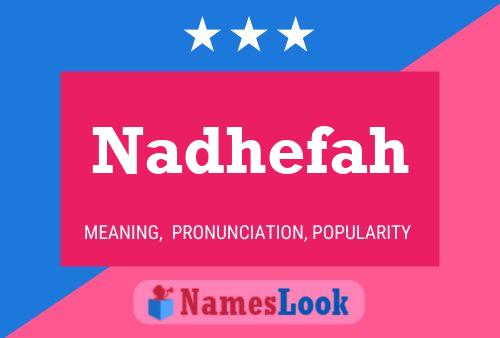 Nadhefah Name Poster