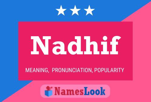 Nadhif Name Poster