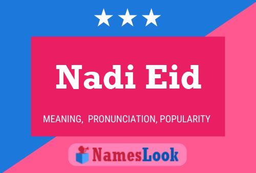 Nadi Eid Name Poster