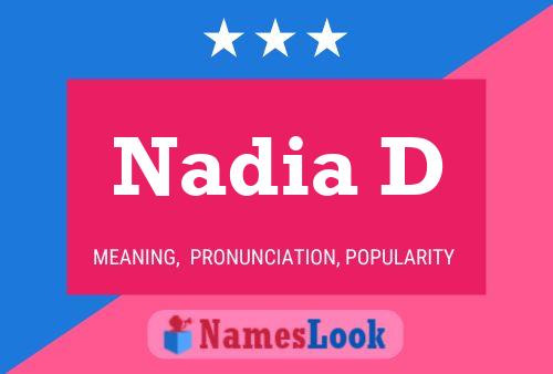 Nadia D Name Poster