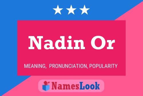 Nadin Or Name Poster