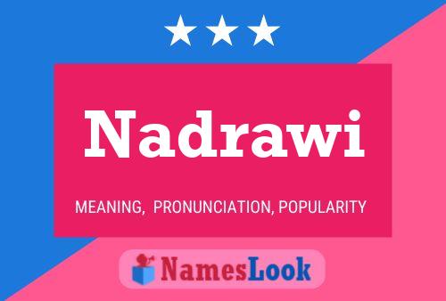 Nadrawi Name Poster