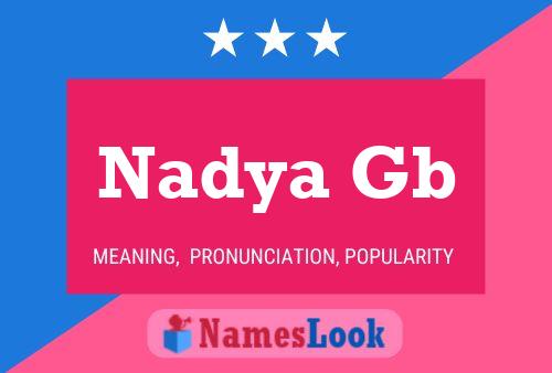 Nadya Gb Name Poster