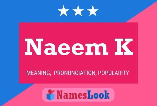 Naeem K Name Poster