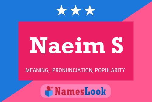 Naeim S Name Poster