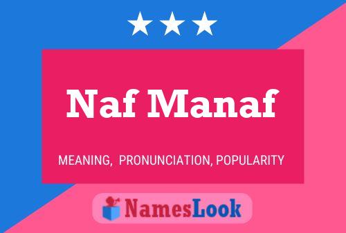 Naf Manaf Name Poster