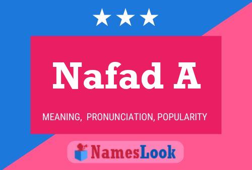 Nafad A Name Poster