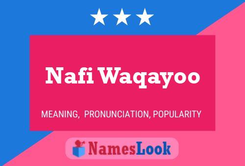 Nafi Waqayoo Name Poster