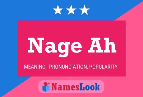 Nage Ah Name Poster