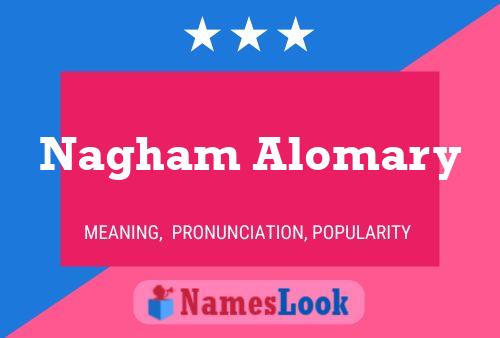 Nagham Alomary Name Poster