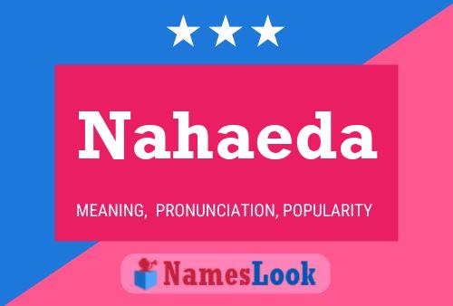 Nahaeda Name Poster