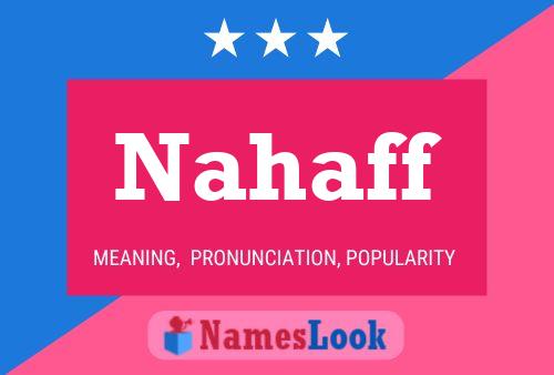 Nahaff Name Poster