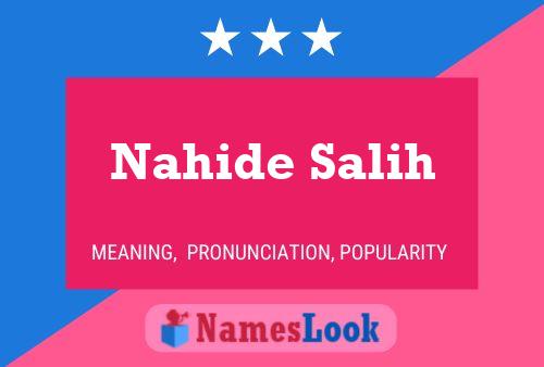 Nahide Salih Name Poster