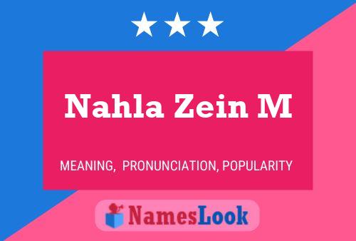 Nahla Zein M Name Poster