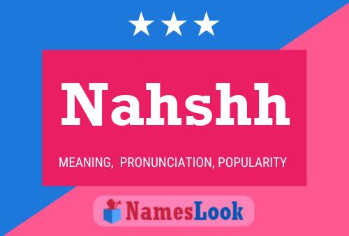 Nahshh Name Poster