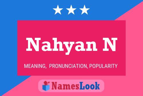 Nahyan N Name Poster