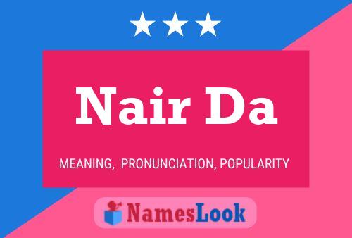 Nair Da Name Poster