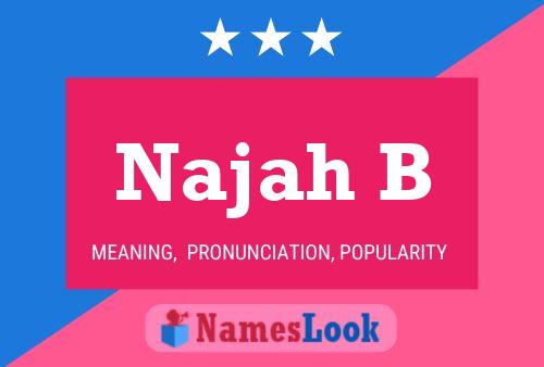 Najah B Name Poster