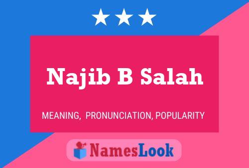 Najib B Salah Name Poster