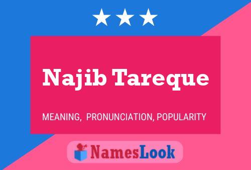 Najib Tareque Name Poster