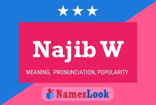 Najib W Name Poster