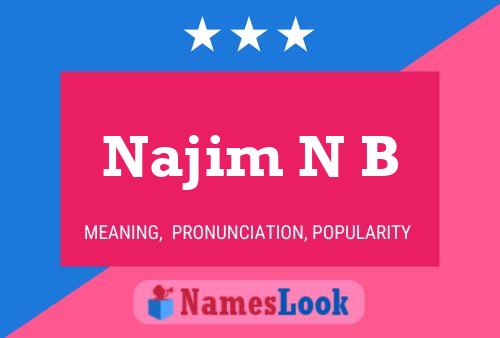 Najim N B Name Poster