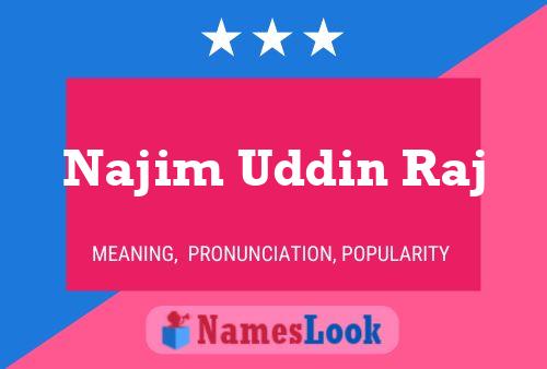 Najim Uddin Raj Name Poster