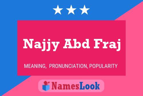 Najjy Abd Fraj Name Poster