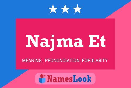 Najma Et Name Poster