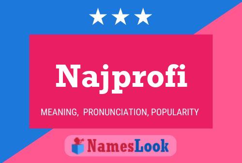 Najprofi Name Poster