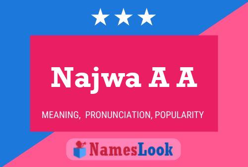 Najwa A A Name Poster