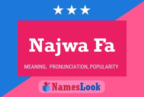 Najwa Fa Name Poster