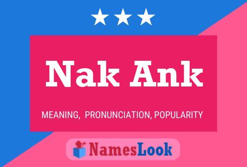 Nak Ank Name Poster