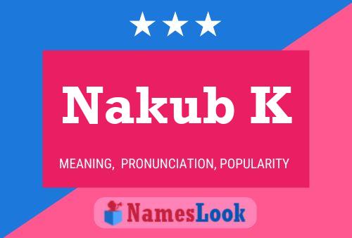 Nakub K Name Poster