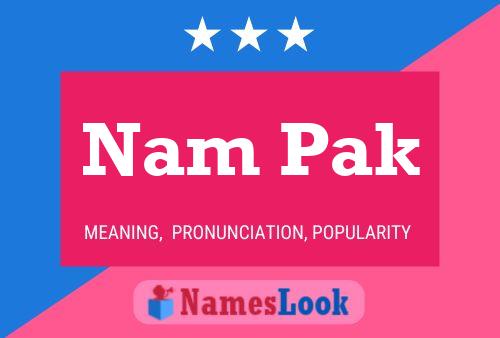 Nam Pak Name Poster