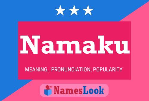 Namaku Name Poster