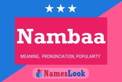 Nambaa Name Poster