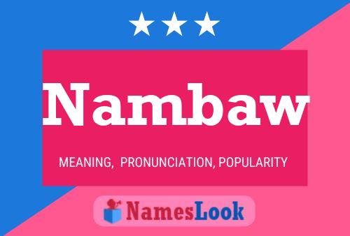 Nambaw Name Poster