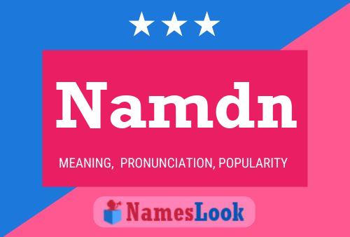 Namdn Name Poster