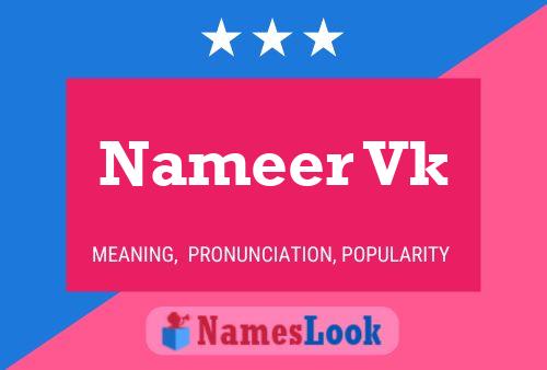 Nameer Vk Name Poster