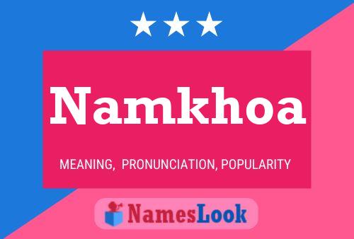 Namkhoa Name Poster