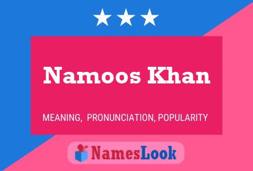 Namoos Khan Name Poster