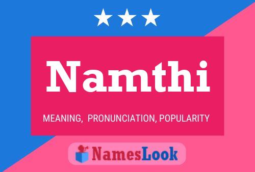 Namthi Name Poster