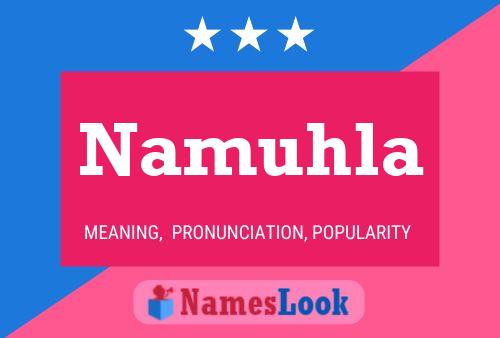 Namuhla Name Poster