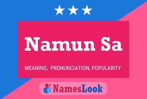 Namun Sa Name Poster