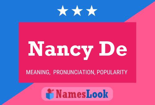 Nancy De Name Poster