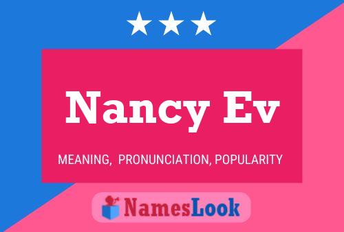 Nancy Ev Name Poster