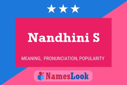 Nandhini S Name Poster