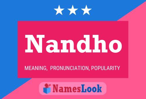 Nandho Name Poster