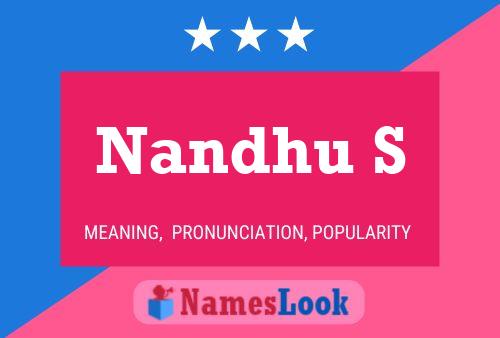 Nandhu S Name Poster